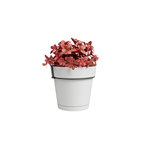 Pot Capri + Réservoir D'eau 20cm - Blanc Décorations