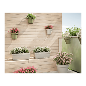 Pot Capri + Réservoir D'eau 20cm - Blanc