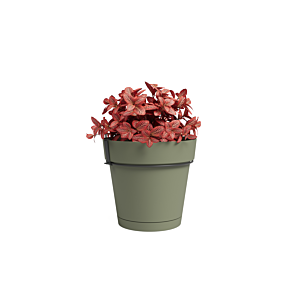 Pot Capri + Réservoir D'eau 20cm - Vert Décorations