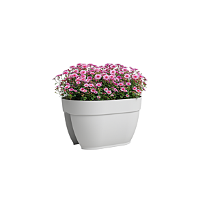 Pot Capri Campana pour balcon 40cm - Blanc Décorations