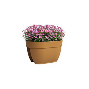 Pot Capri Campana pour balcon 40cm - Jaune Miel Décorations