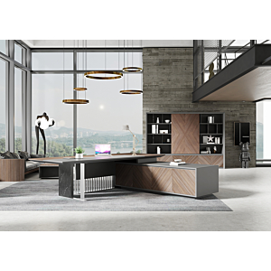 Table Basse EMBASSY PRIME - Marron / Gris