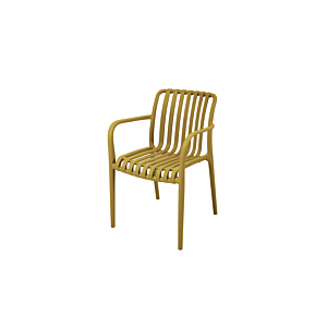 CHAISE SERENE AVEC ACCOUDOIRS - MOUTARDE