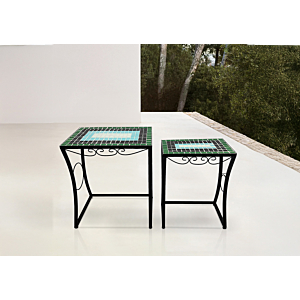 SET DE 2 TABLES GIGONE CLASSIC CHARM – Bleu / Vert