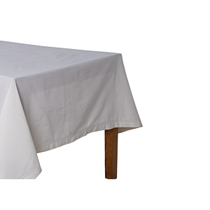 NAPPE EN TISSU COTON 140X180CM - Blanc Nappe et serviettes