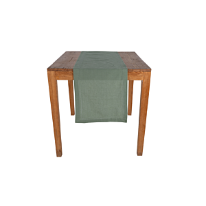 CHEMIN DE TABLE EN TISSU COTON 40x150CM - Vert