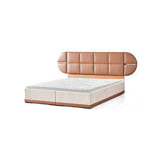 LIT COFFRE PRIME 160x200cm – Marron / Beige Promos printemps