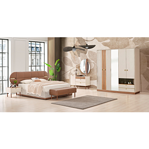 LIT COFFRE PRIME 160x200cm – Marron / Beige