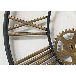 HORLOGE MURALE 60x60x4,5cm - Marron