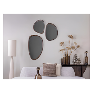MIROIR DECORATIF 100cm - Marron foncé