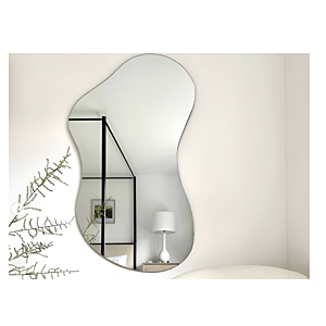 MIROIR DECORATIF 59x100x3,5cm - Doré