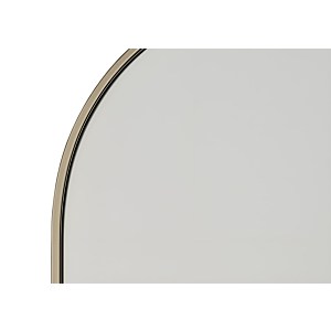 MIROIR AVEC ETAGERE PLIABLE - Doré