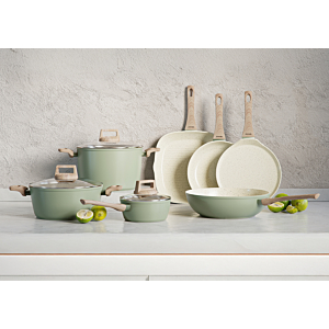 Poêle À Griller En Pierre De Jade 28cm - Vert
