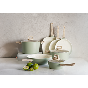 CASSEROLE EN PIERRE DE JADES AVEC POIGNÉE - Vert
