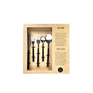 Set de couverts de 20 pièces - Noir