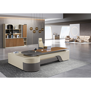 TABLE CAFE CASCADE VENEER - Marron / Taupe