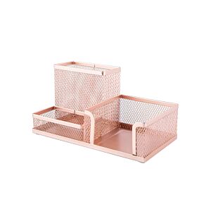 Organisateur de bureau 20x10x10cm - Rose Doré Accessoires de bureau