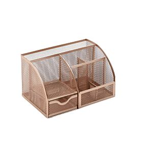 Organisateur de bureau 22x14x13cm - Rose Doré Accessoires de bureau