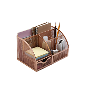 Organisateur de bureau 22x14x13cm - Rose Doré