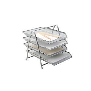 Porte-documents à 4 niveaux - Argenté Accessoires de bureau