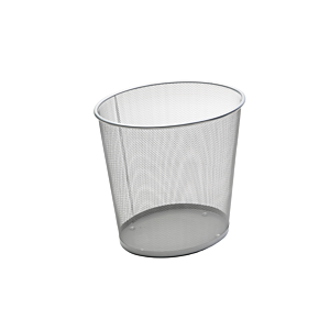 Poubelle Ovale - Argenté Poubelles de Bureau