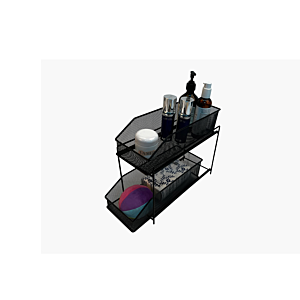 Support de rangement multi-usage 16cm - Noir Organisateurs