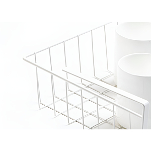 Support de rangement en métal 49,5cm - Blanc