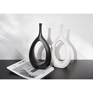 VASE En Céramique 31,5cm - Noir