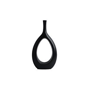 VASE En Céramique 31,5cm - Noir Vases