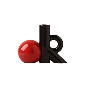 VASE En Céramique - Rouge / Noir Vases