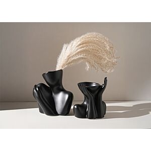 Vase Humain Créatif - Noir