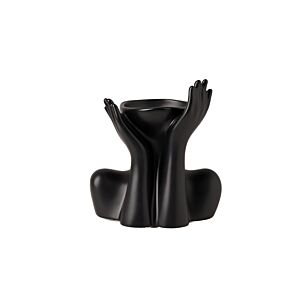 Vase Humain Créatif - Noir