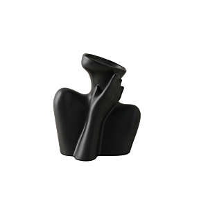 Vase Art Corporel 18cm - Noir Soldes été