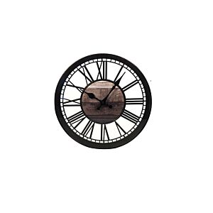 HORLOGE MURALE 30.5x30.5x4cm -Noir Soldes été