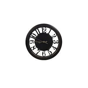 HORLOGE MURALE 28x28x4cm -Noir Soldes été