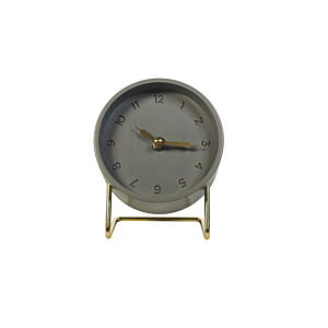 HORLOGE SUR PIED 12.3x15x11cm - Gris