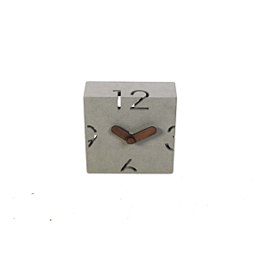 HORLOGE MURALE 12x4.5x12cm -Gris