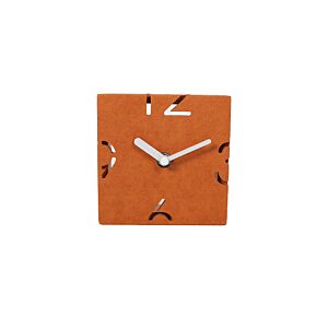 HORLOGE MURALE 12x4.5x12cm - Orange Horloges