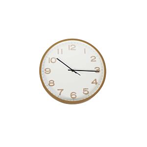 HORLOGE MURALE 35.6x35.6x4.3cm - Beige Horloges