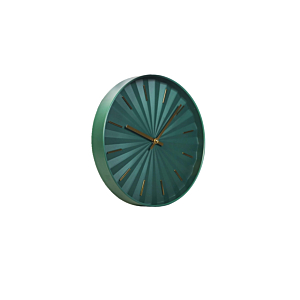 Horloge Murale 30.6x30.6x4.5cm - Vert foncé