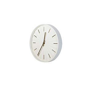 HORLOGE MURALE 30.6x30.6x4.5cm - Blanc