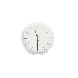HORLOGE MURALE 30.6x30.6x4.5cm - Blanc Horloges