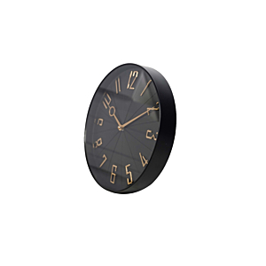 HORLOGE MURALE 30.6x30.6x4.5cm - Noir