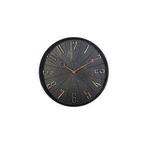 HORLOGE MURALE 30.6x30.6x4.5cm - Noir Horloges