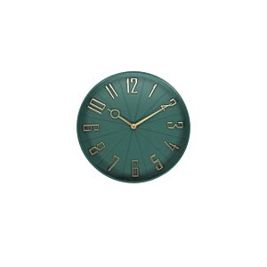 HORLOGE MURALE 30.6x30.6x4.5cm - Vert Horloges