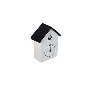 HORLOGE MURALE 20.1x10.3x25.7cm -Blanc