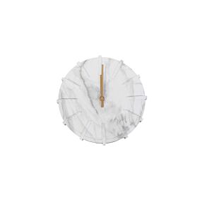 HORLOGE MURALE Effet Marbre 25cm - Blanc Horloges
