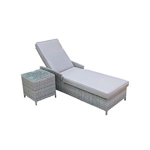 BAIN DE SOLEIL INCLINABLE VIP VIBES - Taupe Transat et bain de soleil