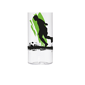 Bouteille d'eau 750 ml motif Joueur de football - Multicouleur