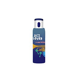 Bouteille d'eau 750 ml dégradée motif Amateur de jazz - Multicouleur Carafes